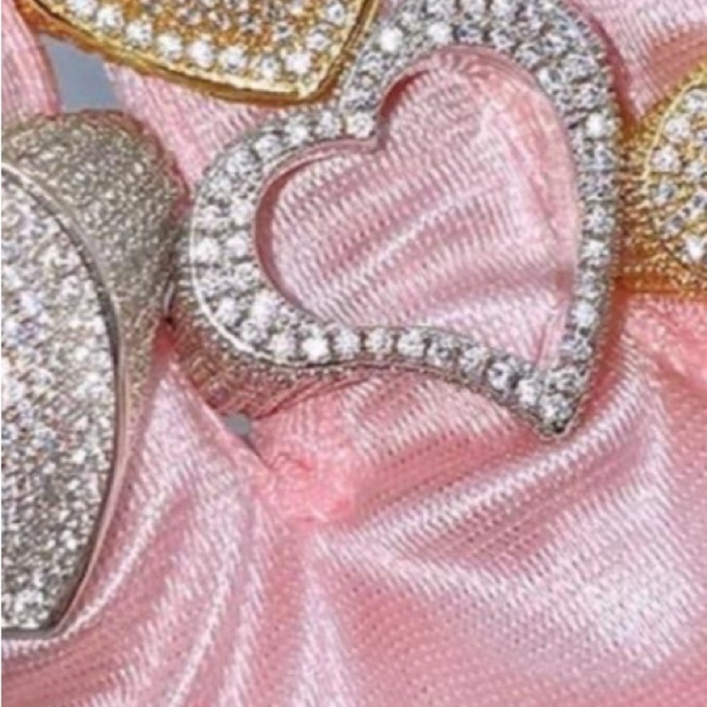 CZ Open Heart Ring for Men and Women - Size 9 - Picture 2 of 2
